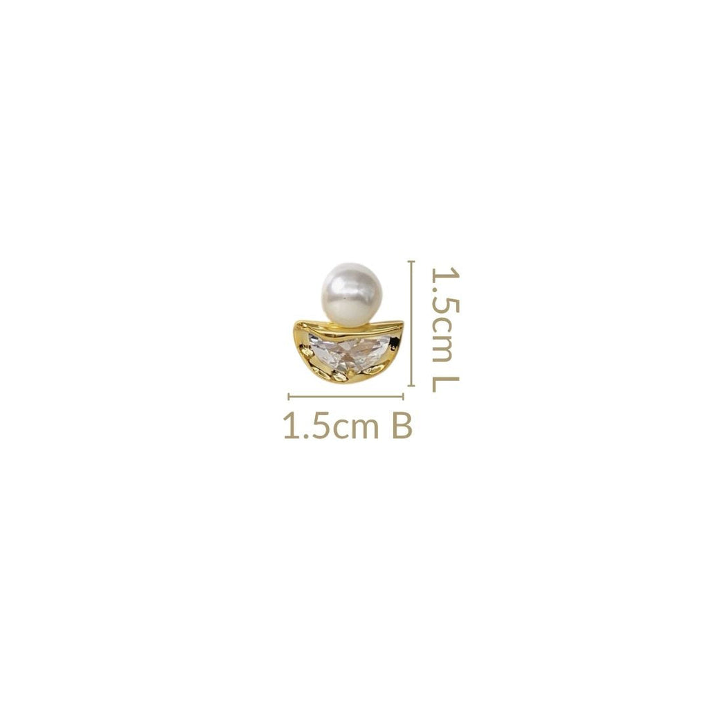Stone And Pearl Harmony Earrings Nestasia