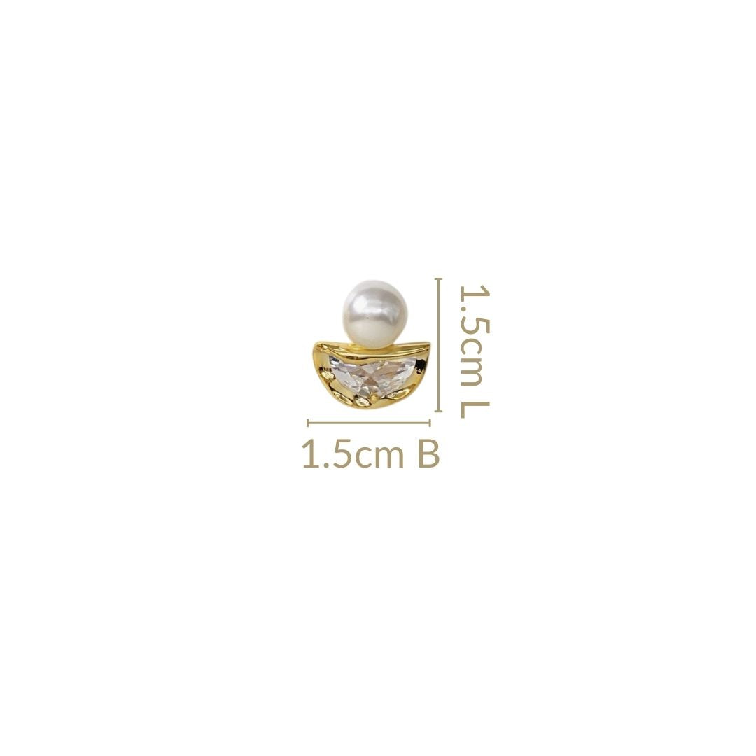 Stone And Pearl Harmony Earrings Nestasia