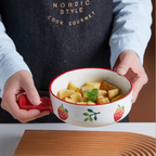 Strawberry Bowl With Handle Nestasia