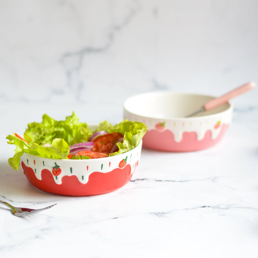 Strawberry Salad Bowls Nestasia