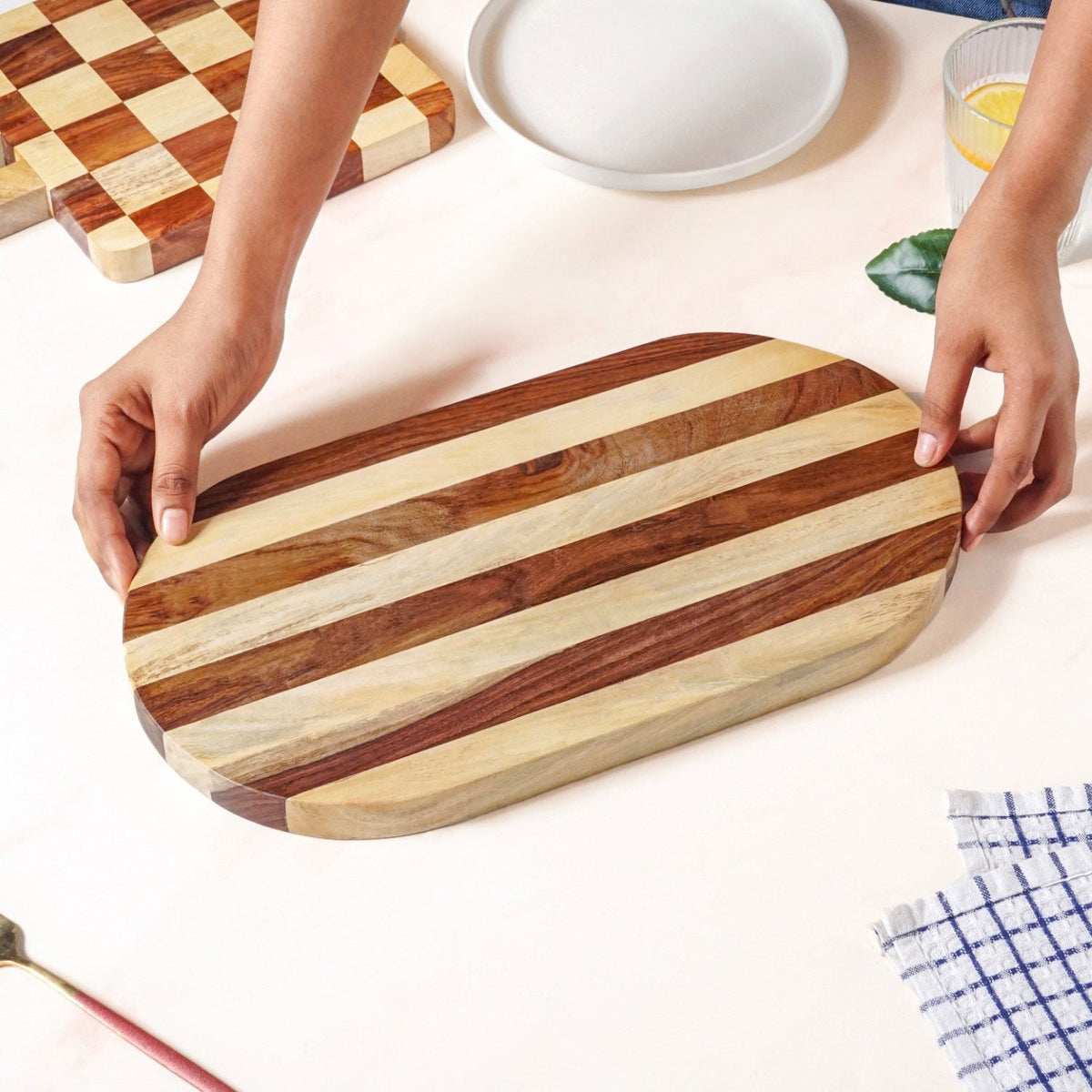 Capsule Serve And Slice Atelier Cheese Serving Platter 38x20cm Nestasia