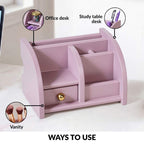 Desk Organiser With Drawer Soft Lavender Nestasia