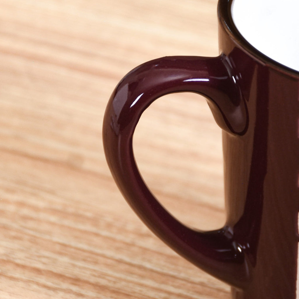 Kaleido Ceramic Tea Cup Set Of 6 Brown 250ml Nestasia