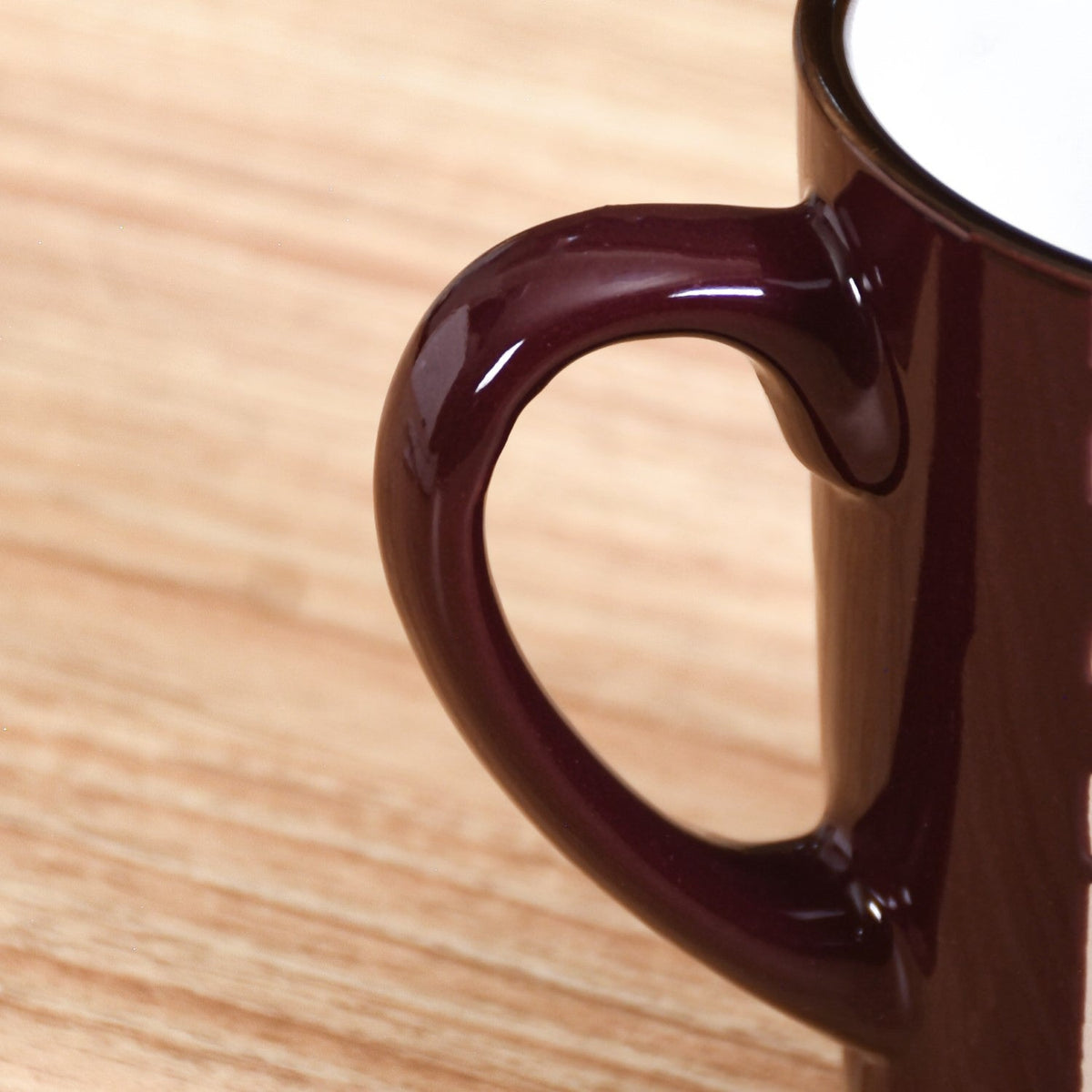 Kaleido Ceramic Tea Cup Set Of 6 Brown 250ml Nestasia