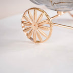 Metal Tricycle Stand With Decorative Glass Bowls Nestasia