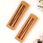 Candle With Golden Flecks Peach Set Of 8 Nestasia