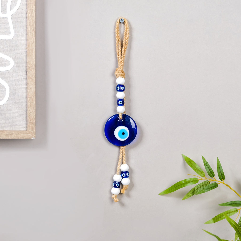 Evil Eye Wall Hanging With Beads For Home Decor Nestasia