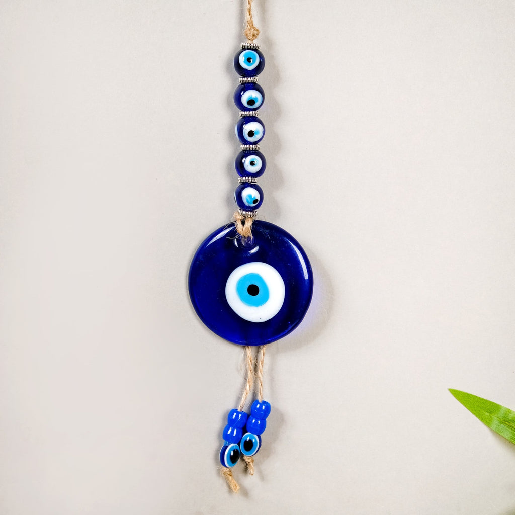 Glass Evil Eye Pendant Wall Hanging Nestasia