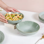 Sera Ceramic Serving Bowl Set Of 2 Sage 1000ml Nestasia