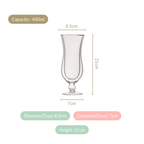 Pina Colada Double Wall Stem Glass Set Of 2 400ml Nestasia
