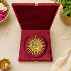 Brass Sun Face Wall Hanging (9 Inch) Vedansh Craft