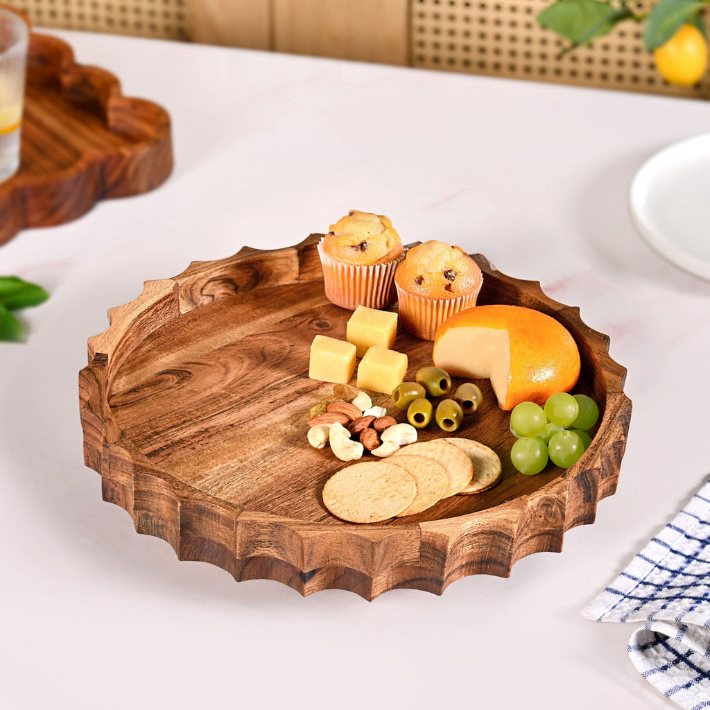 Sunshine Acacia Wood Lazy Susan 5 Inch Nestasia