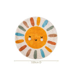 Sunshine Smile Natural Cotton Kids Rug 100cm Nestasia
