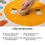 Sunshine Smile Natural Cotton Kids Rug 100cm Nestasia