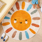 Sunshine Smile Natural Cotton Kids Rug 100cm Nestasia