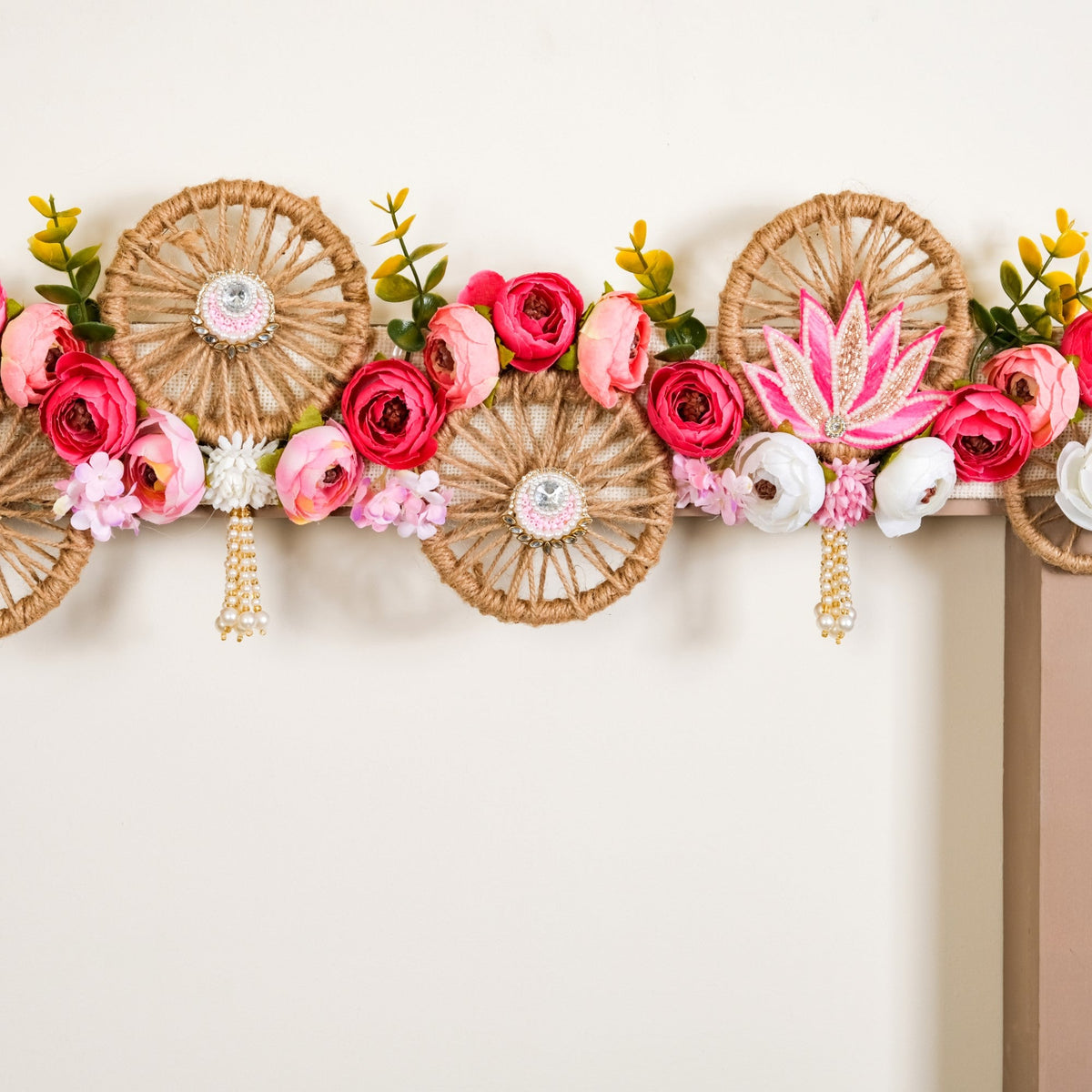 Sustainable Floral Pop Toran For Decoration Nestasia
