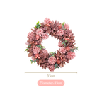 Roseate Floral Wreath For Christmas Decorations Nestasia