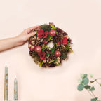 Scarlet Winter Wreath For Seasonal Wall Decor Nestasia