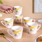 Buttercup Blossom Tea Cup Set Of 6 150ml Nestasia