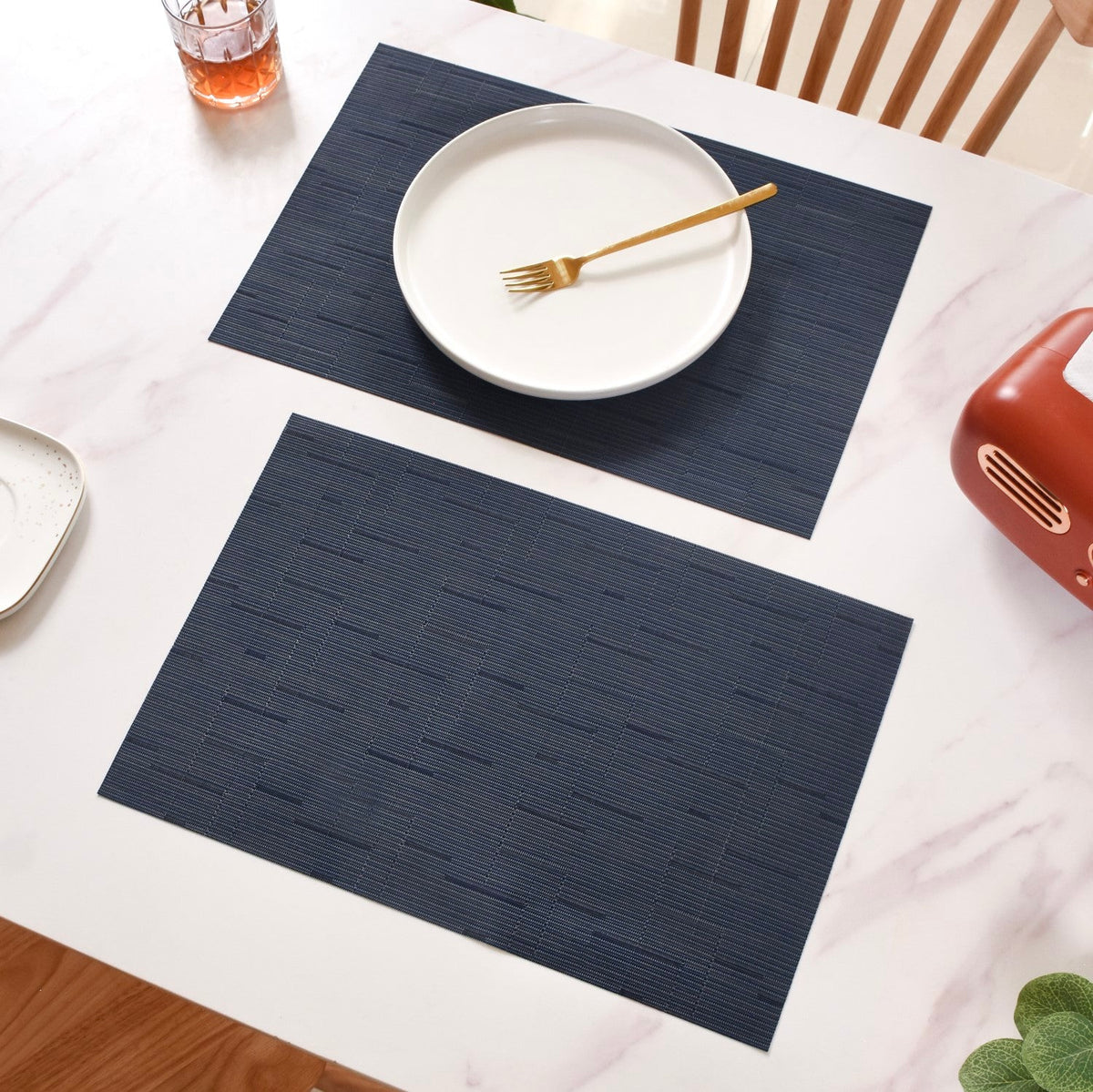Woven Waterproof Placemat Set Of 6 Nestasia