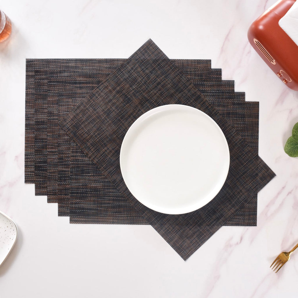 Textured Anti Skid Table Mat Set Of 6 Nestasia