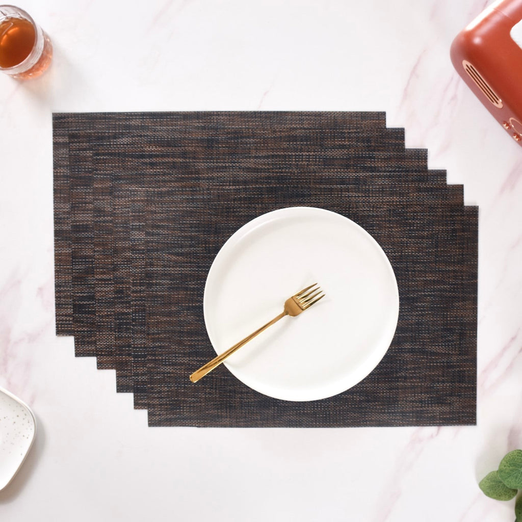 Textured Anti Skid Table Mat Set Of 6 Nestasia