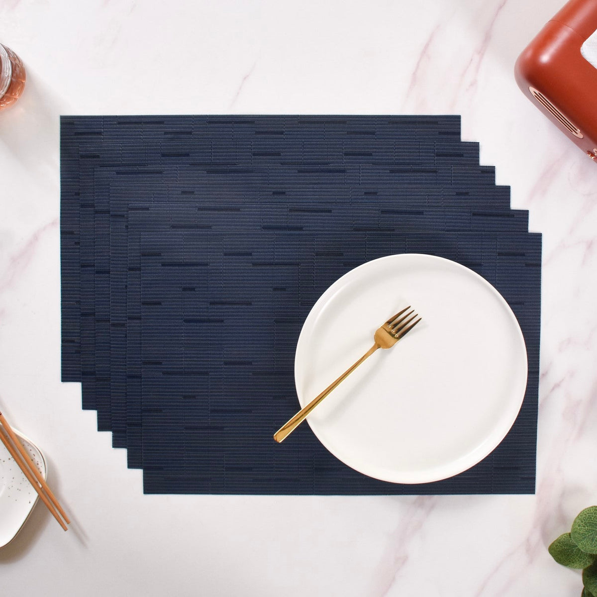 Woven Waterproof Placemat Set Of 6 Nestasia