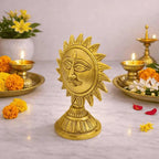 Brass Sun Face With Stand (4.5 Inch) Vedansh Craft