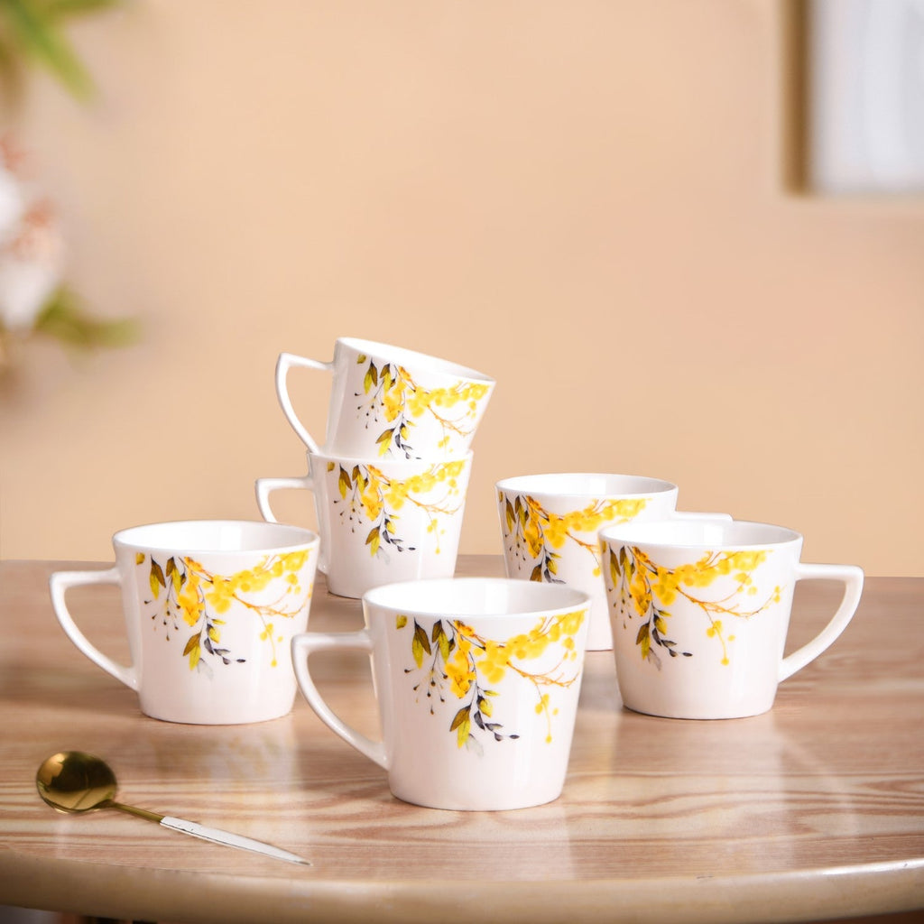 Buttercup Blossom Tea Cup Set Of 6 150ml Nestasia