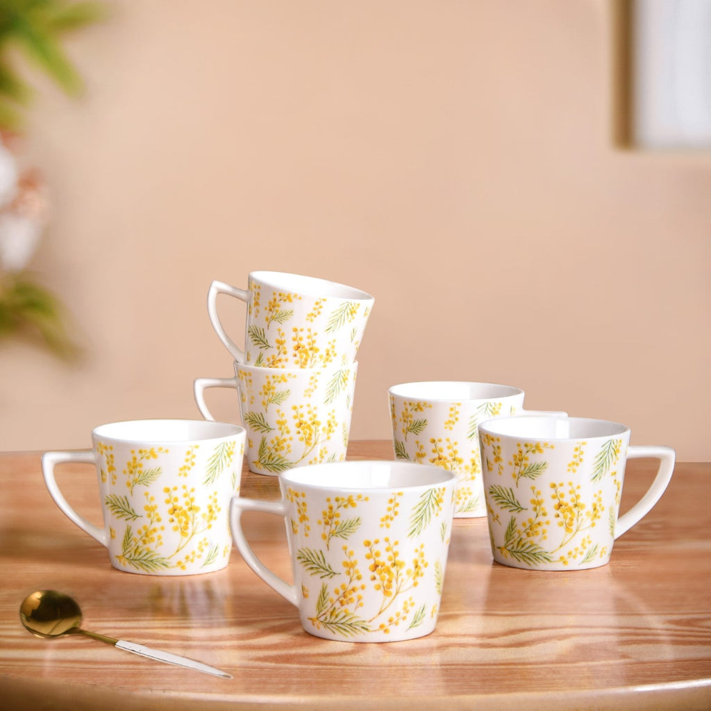 Spring Awakening Ceramic Tea Cup Set of 6 150ml Nestasia