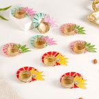 Decorative Festive Tealight Candle Holder Set of 9 Nestasia