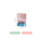 Chic Tinted Glass Tealight Candle Holder Nestasia