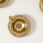 Decorative Tea Light Holder Gold Metal Reusable Set Of 11 Nestasia
