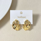 Terra Stud Earrings Gold Nestasia