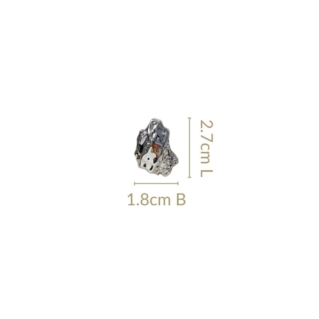 Terra Stud Earrings Silver Nestasia
