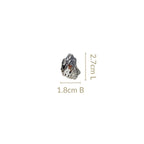 Terra Stud Earrings Silver Nestasia