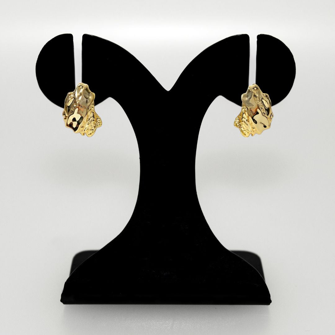 Terra Stud Earrings Gold Nestasia