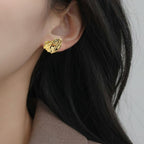 Terra Stud Earrings Gold Nestasia