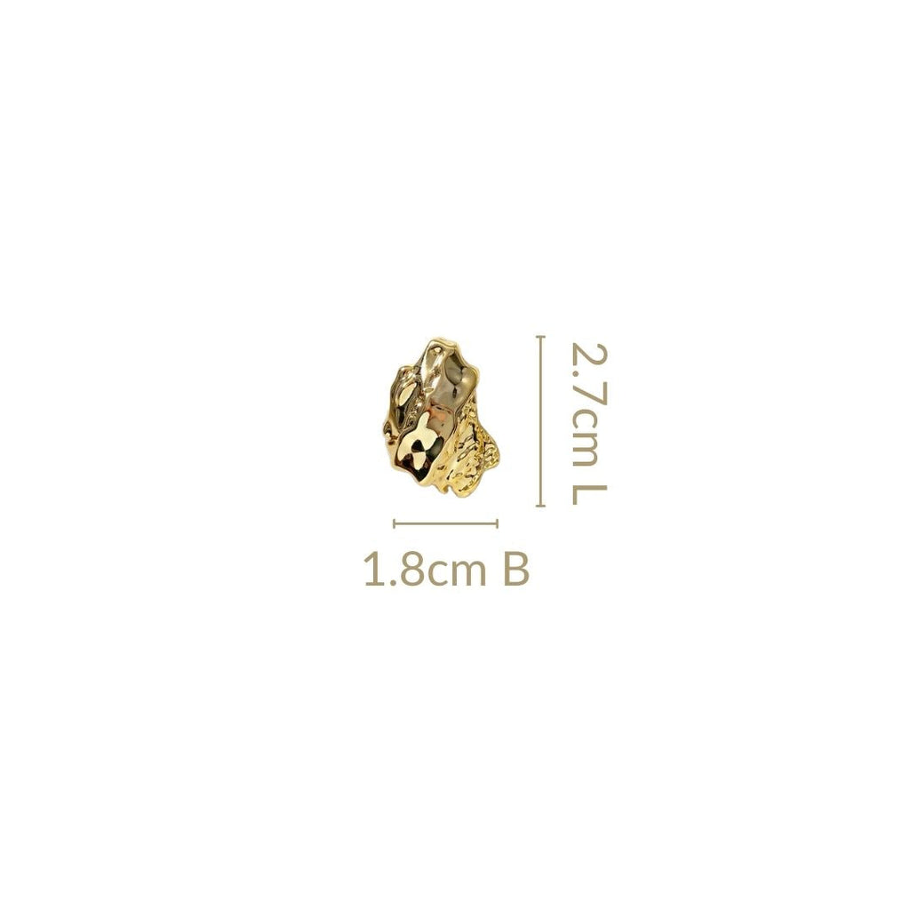 Terra Stud Earrings Gold Nestasia