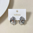 Terra Stud Earrings Silver Nestasia