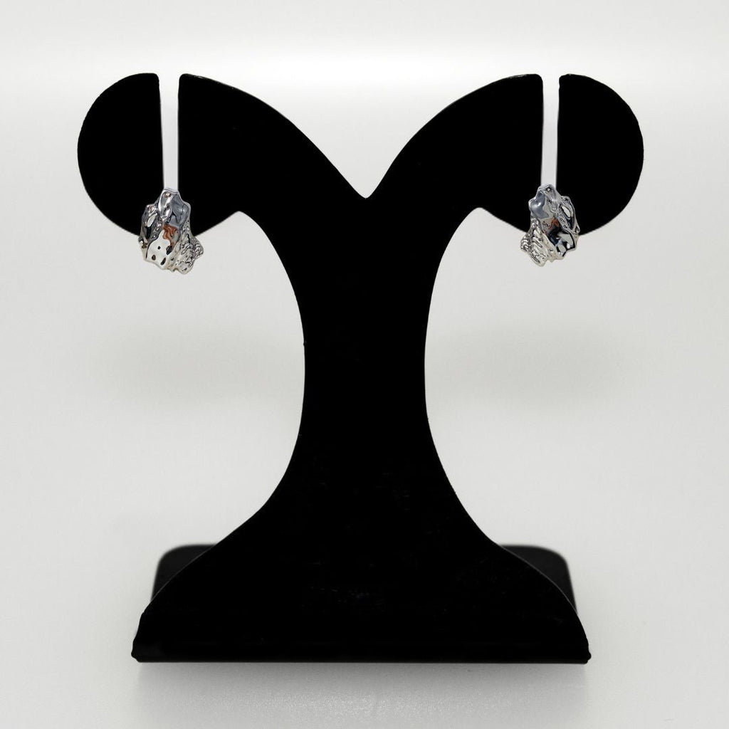 Terra Stud Earrings Silver Nestasia