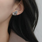 Terra Stud Earrings Silver Nestasia