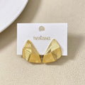 Terrain Stud Earrings Gold Nestasia