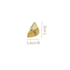 Terrain Stud Earrings Gold Nestasia