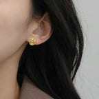 Textured Celtic Knot Studs Nestasia