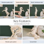 Horse Sculpture For Living Room Decor Nestasia