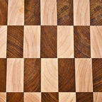 Checkered Wooden Thick Chopping Board Nestasia