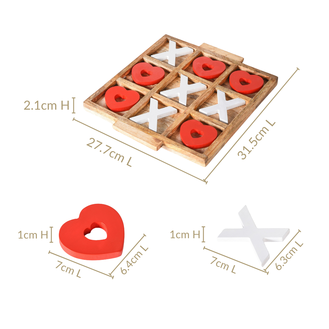 Hearts Tic Tac Toe Party Game Nestasia