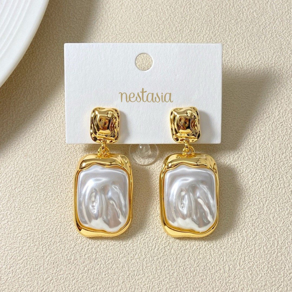 Tidal Bliss Earrings Gold Nestasia