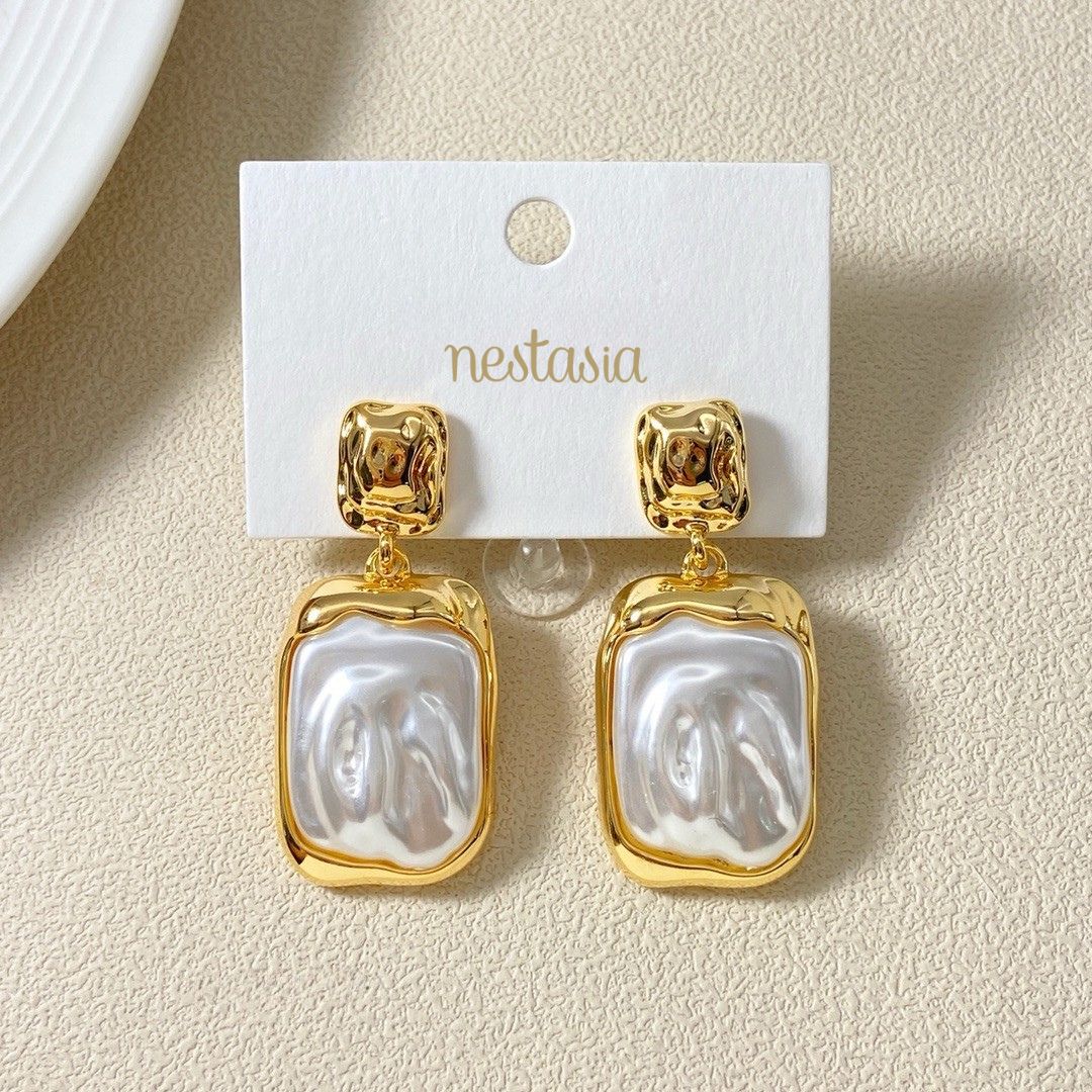 Tidal Bliss Earrings Gold Nestasia